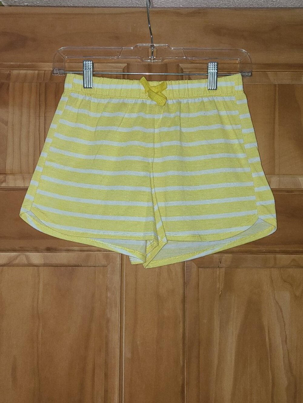 5/$30 Girls Old Navy Yellow and White Striped Pajama Shorts